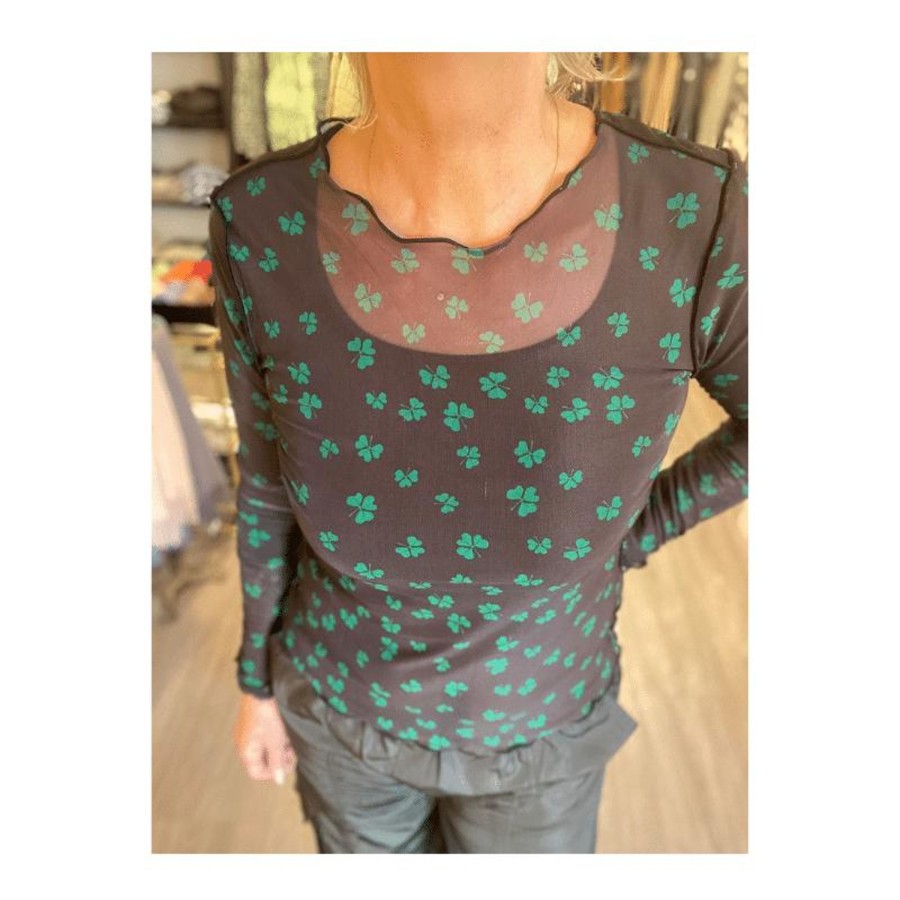 Toj Liberté Mesh | Meshbluse - Green Clover