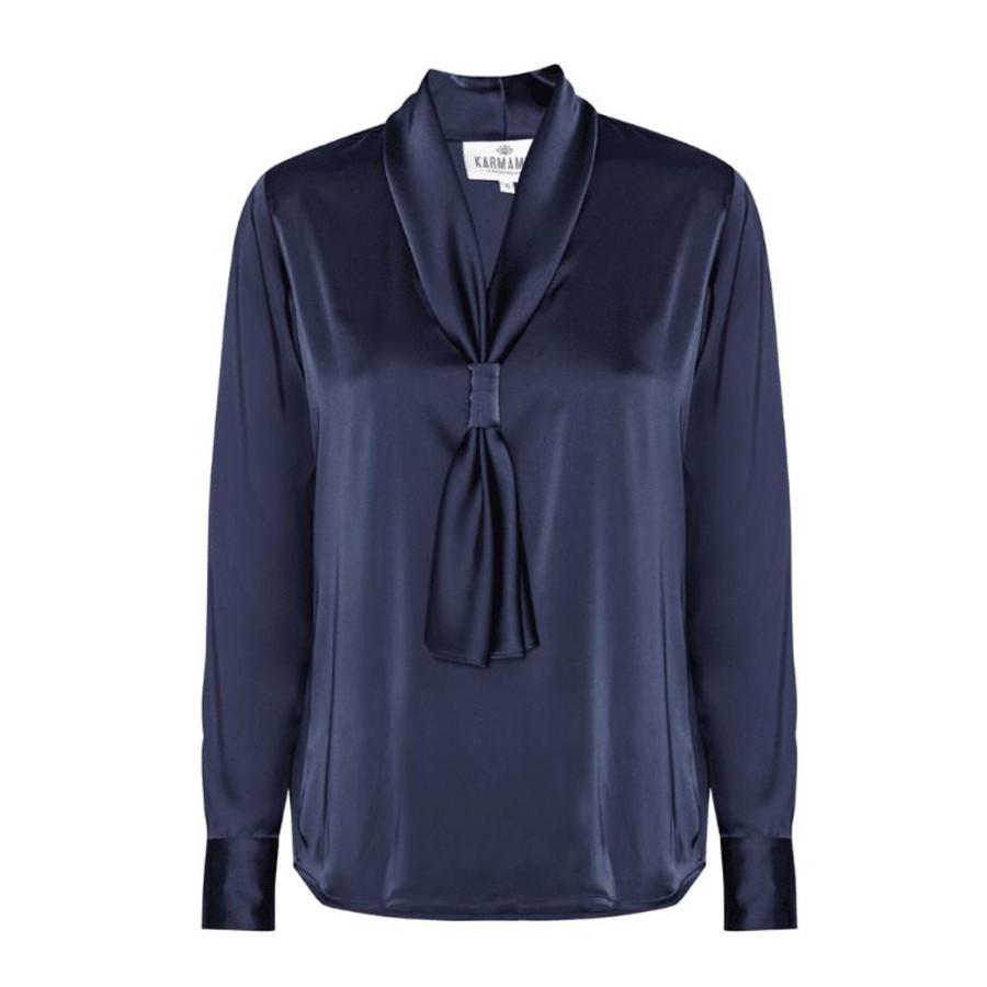 Toj Karmamia Copenhagen Skjorter | Jules Blouse - Semi Rich Navy