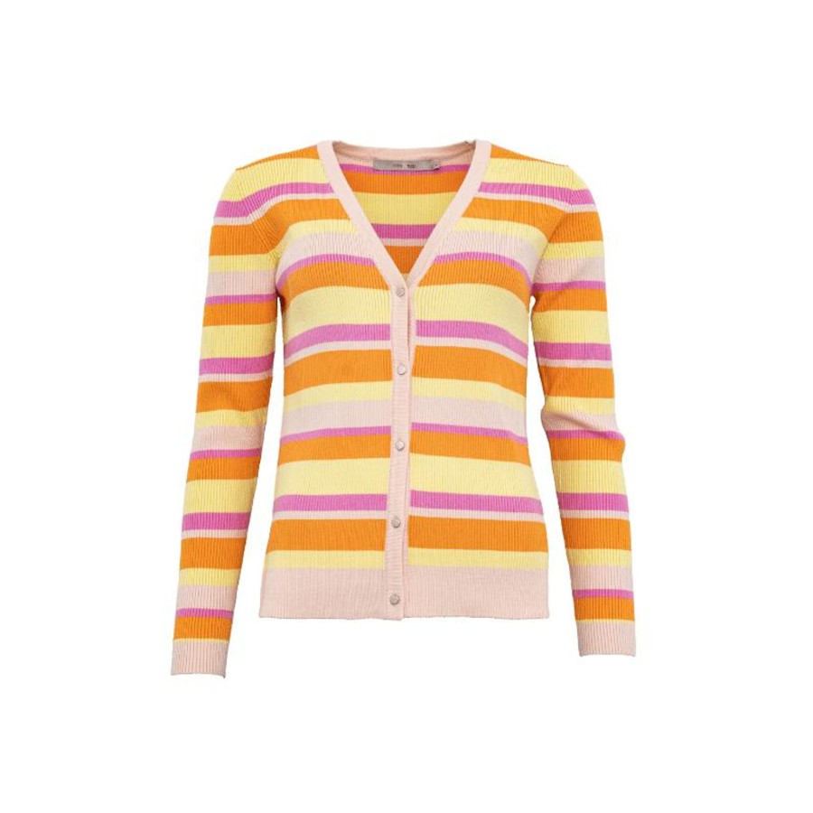 Toj Costa Mani T-Shirt | Stripe Cardigan - Yellow