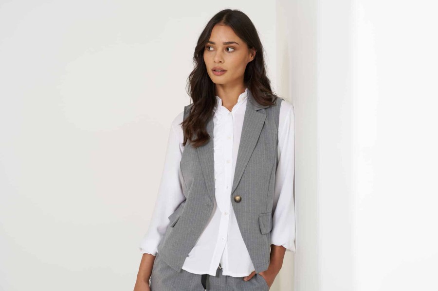 Toj Marta du Chateau Veste | Fillippa Vest - Grey