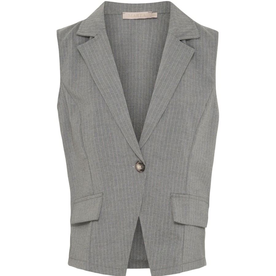 Toj Marta du Chateau Veste | Fillippa Vest - Grey