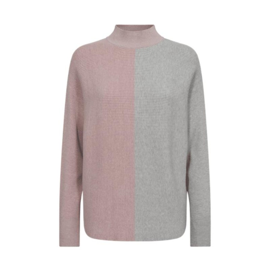 Toj Freequent Strik | Mille Pullover - Pale Mauve Grey