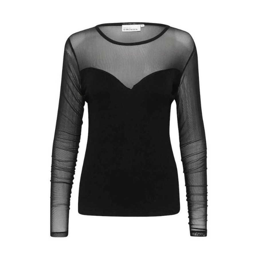 Toj Karen by Simonsen Bluser | Mandarina O-Neck - Meteorite