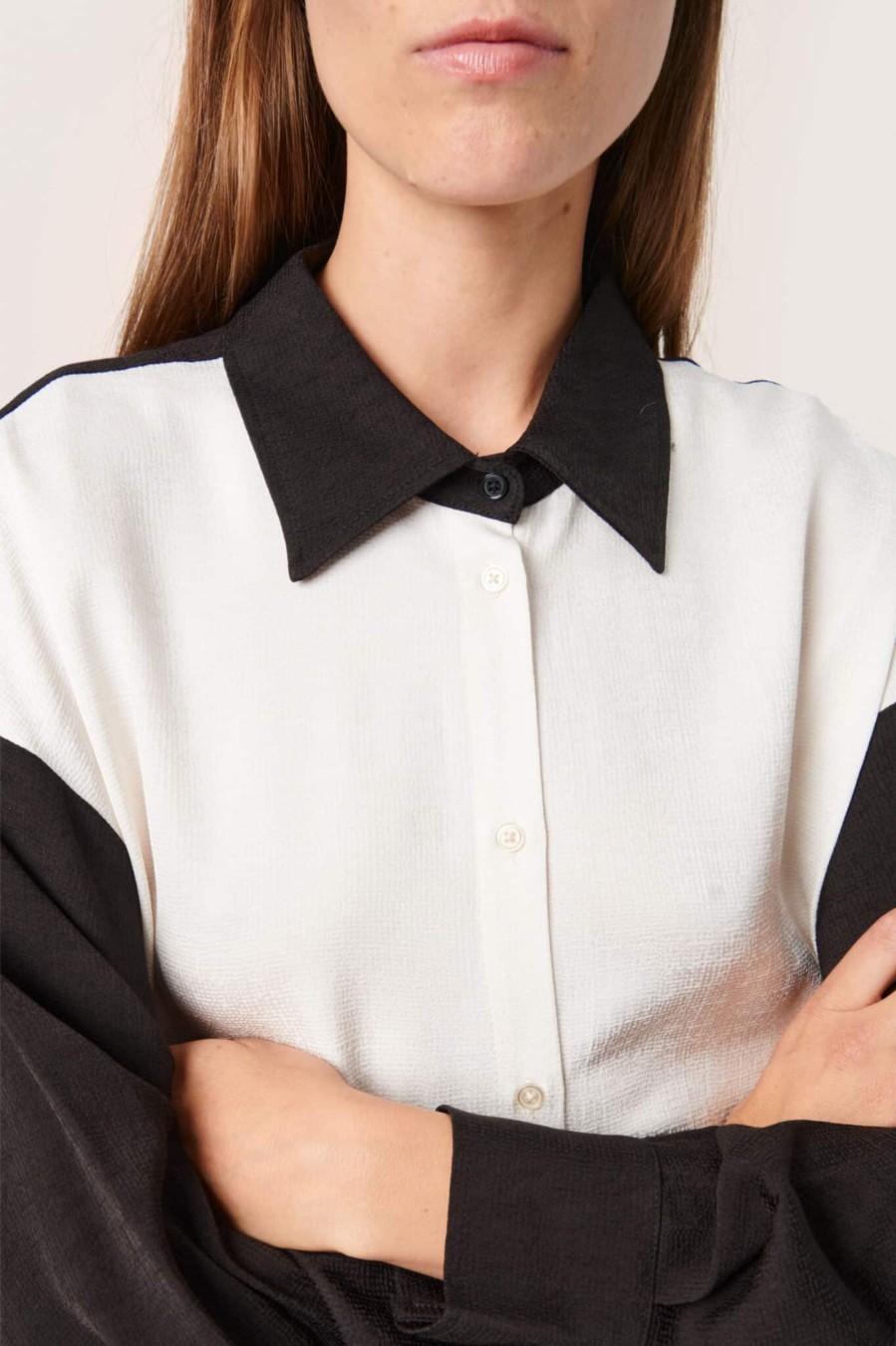 Toj Soaked in Luxury Skjorter | Marjory Shirt - Whisper White