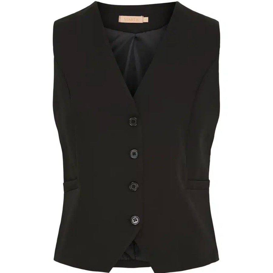 Toj Marta du Chateau Veste | Vilde Vest - Black