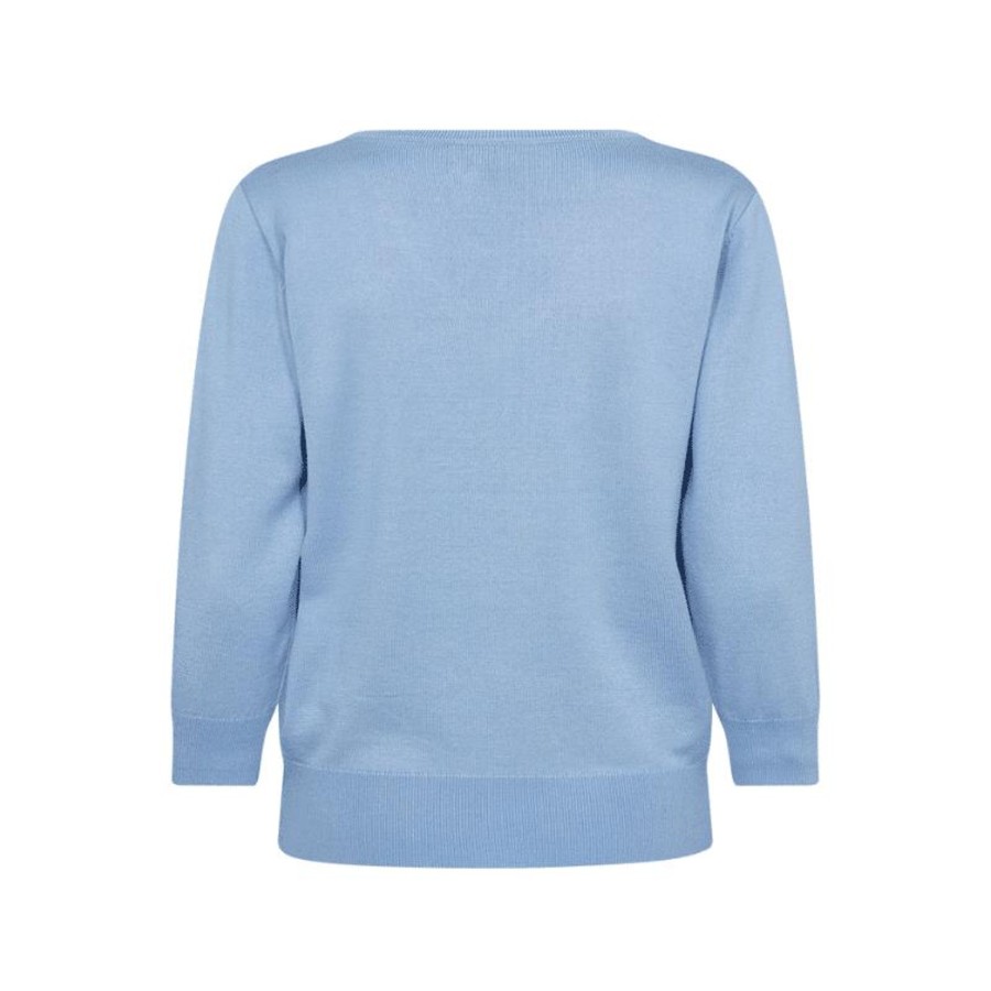 Toj Freequent Strik | Katie Pullover-Della Robbia Blue