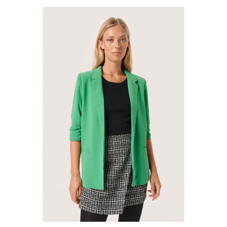 Toj Soaked in Luxury Blazere | Shirley Blazer - Medium Green