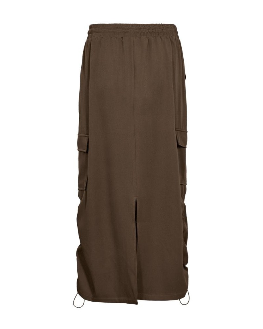 Toj Freequent Lange Nederdele | Lilea Skirt - Desert Taupe