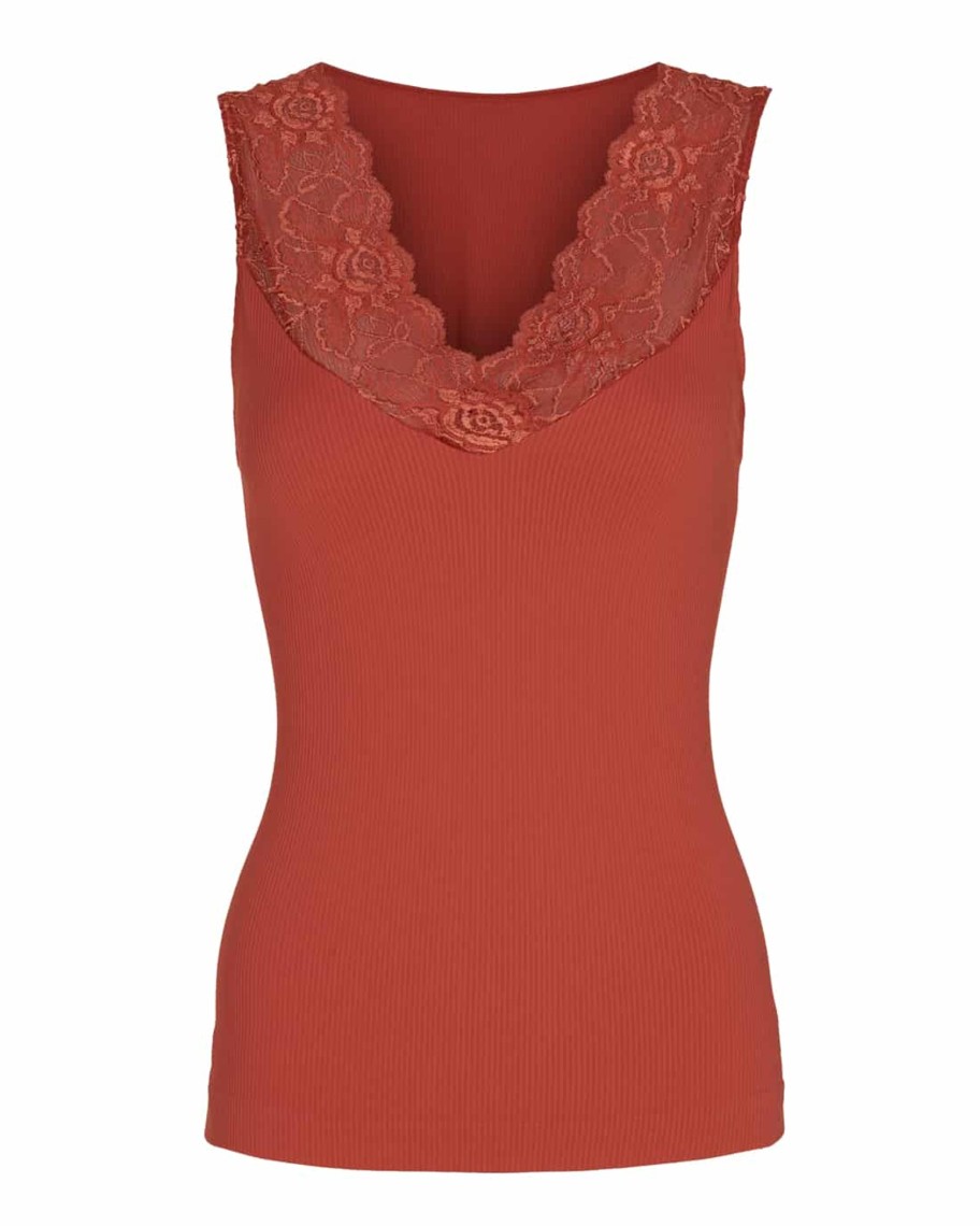 Toj Tim & Simonsen Blondetoppe | Blonde Top - Terracotta