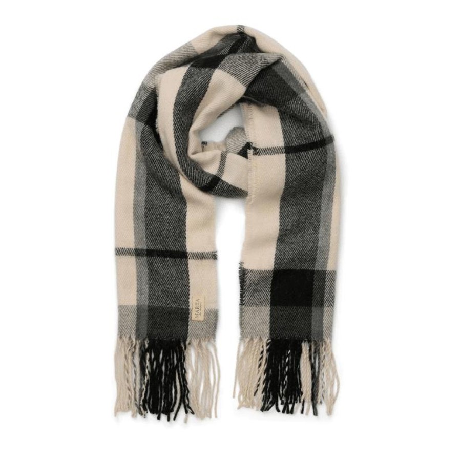 Accessories Marta du Chateau | Scarf Black 182302