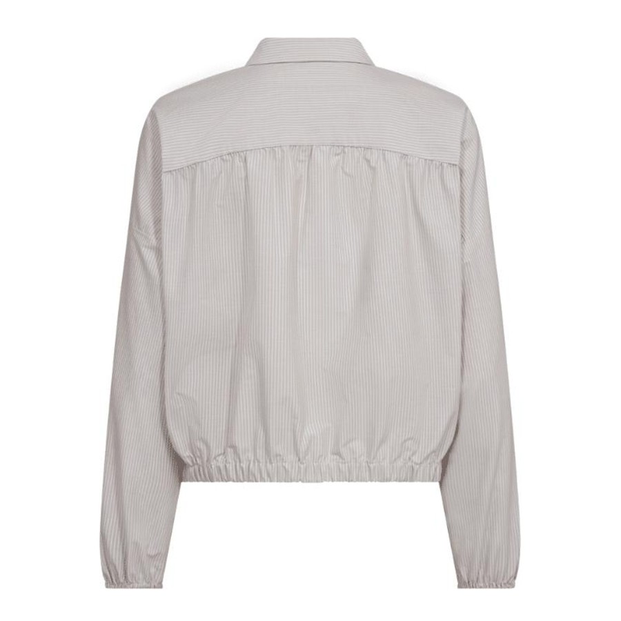 Toj Freequent Bluser | Lindin Shirt - Taupe W.Off White