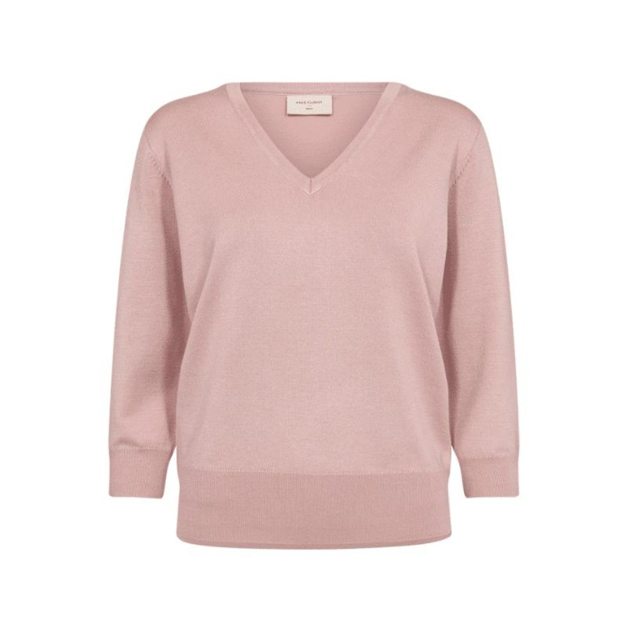 Toj Freequent Strik | Katie Pullover - Pale Mauve