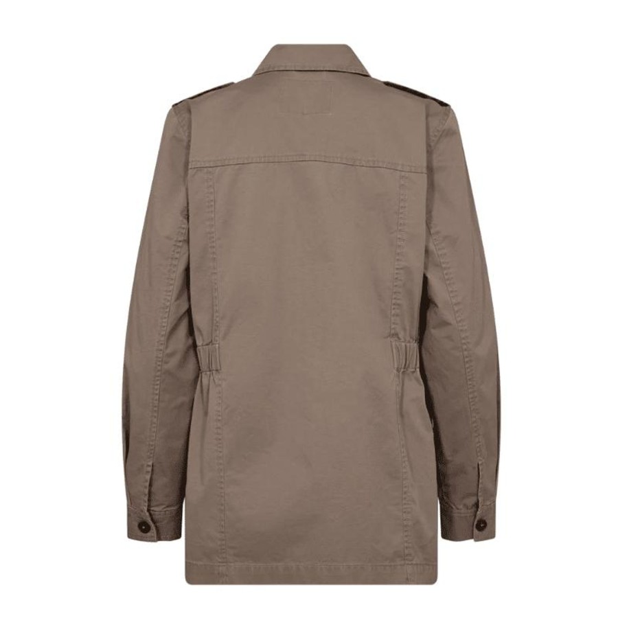 Toj Freequent Frakker/Jakker | Saffi Jacket - Taupe Gray