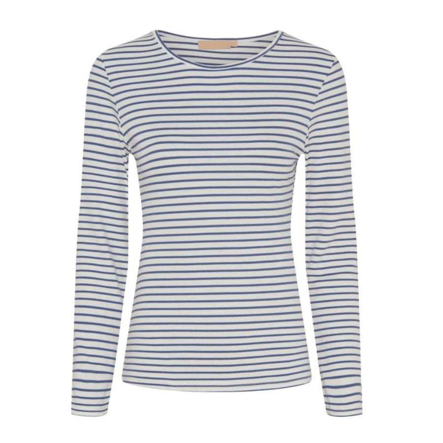 Toj Marta du Chateau Bluser | Nancy Ls Tee - Jeans/White