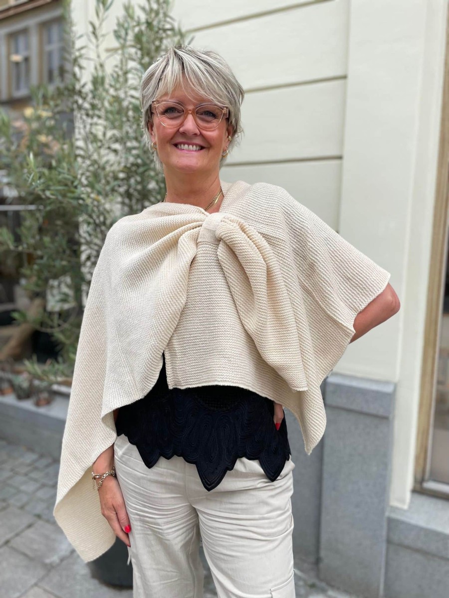 Accessories Bæltekompaniet | Poncho - Ecru