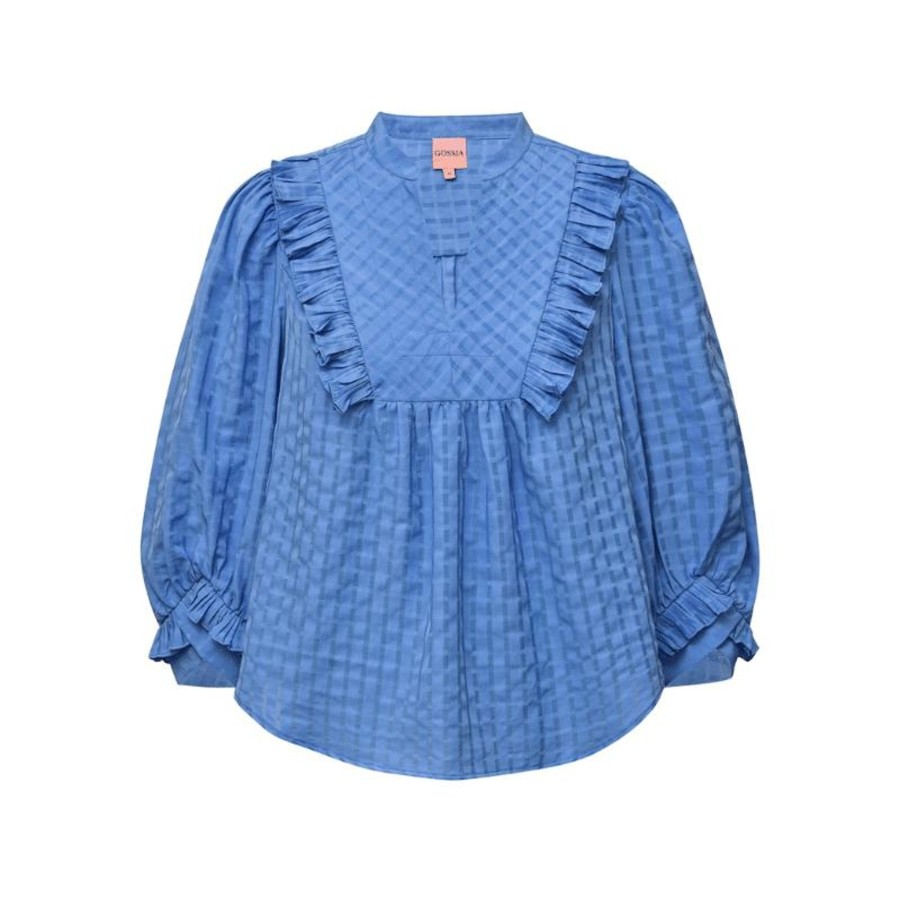 Toj Gossia Bluser | Mee Go Li Blouse - Blue