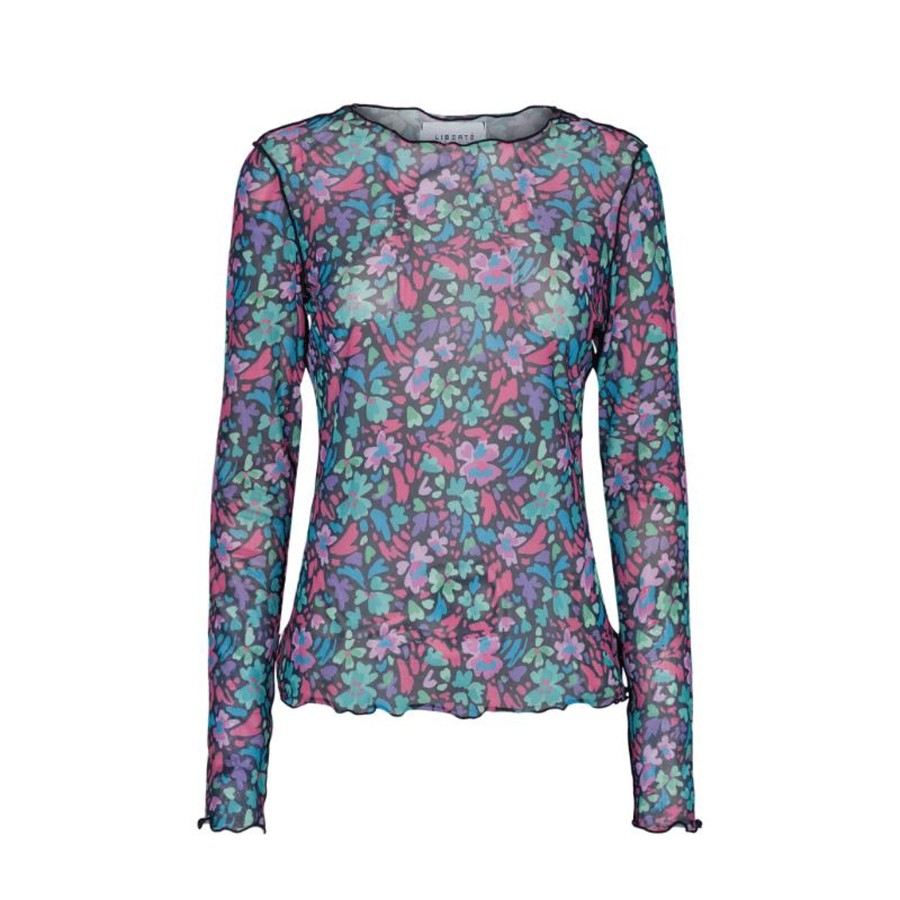 Toj Liberté Toppe | Meshbluse - Splash Flower