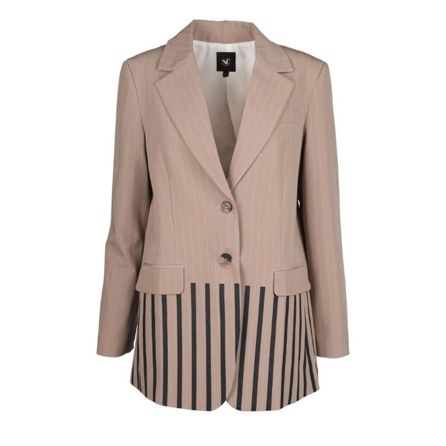 Toj NÜ Blazere | Theo Blazer - Sand M/Stripes