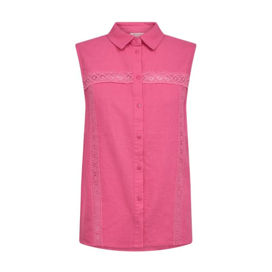 Toj Freequent Toppe | Lava Shirt - Carmine Rose