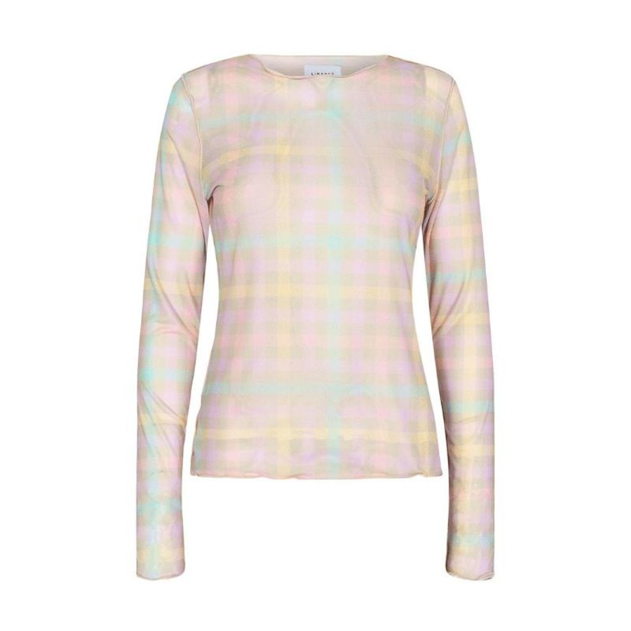 Toj Liberté Mesh | Meshbluse - Pastel Chec