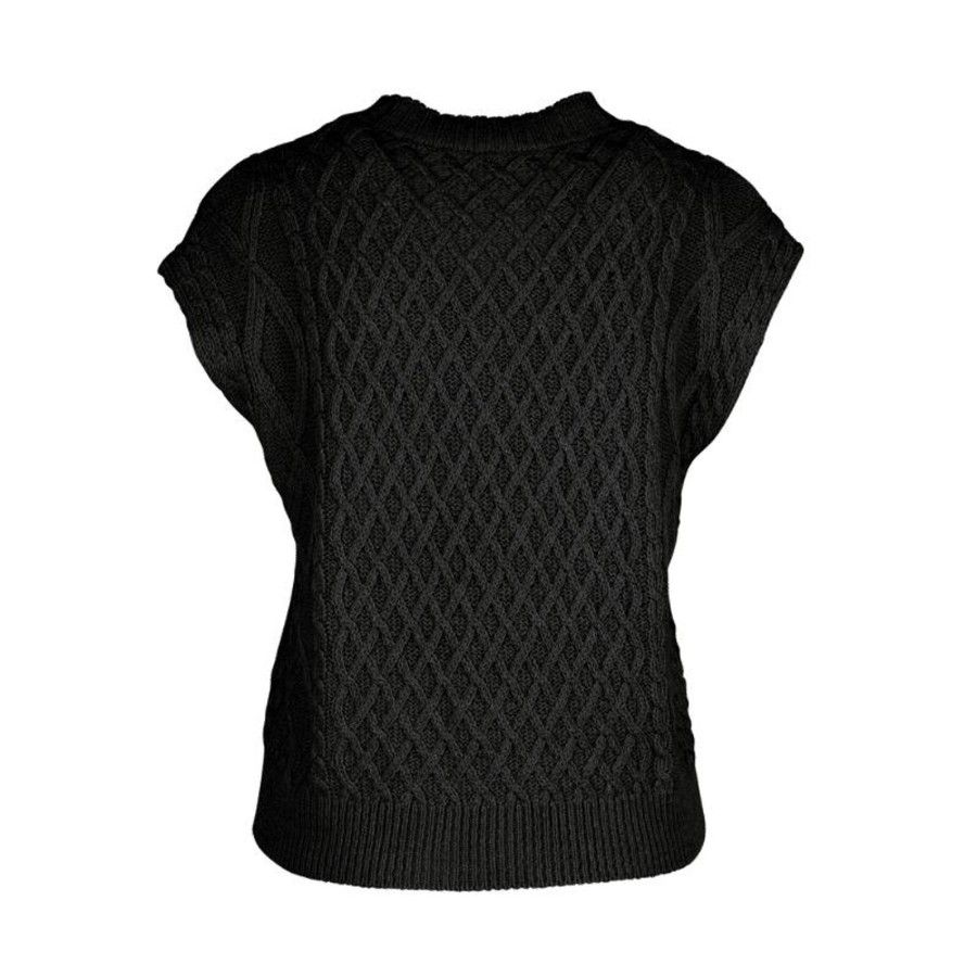 Toj NÜ Strik | Titt Vest Knit - Black