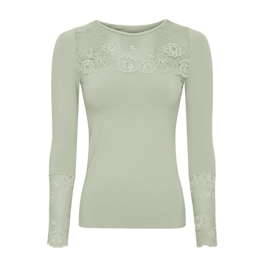 Toj Tim & Simonsen Bluser | Lacechest Top - Menta