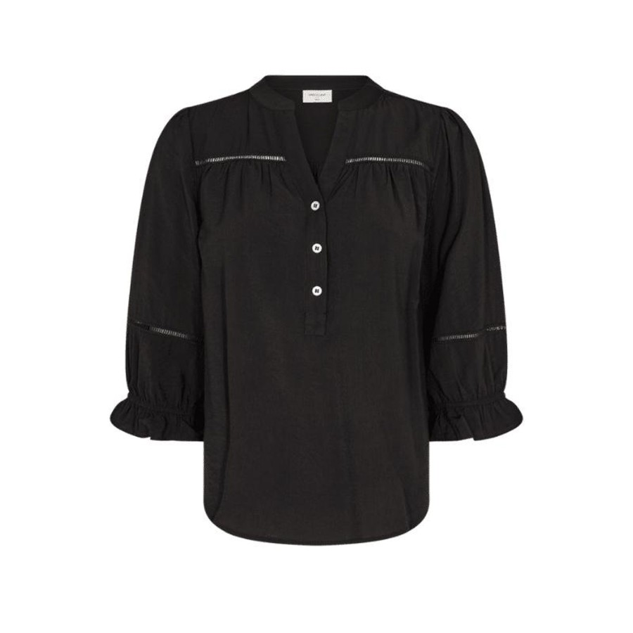 Toj Freequent Strik | Tarey Blouse - Black