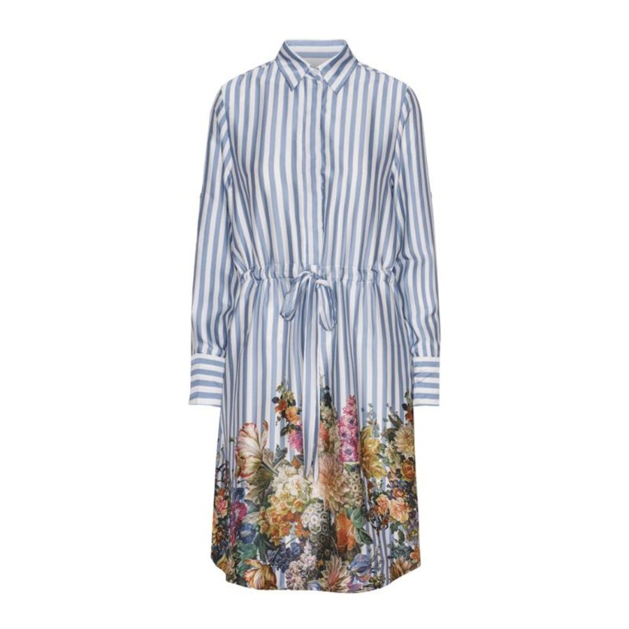 Toj Karmamia Copenhagen Midi Kjoler | Alba Dress - Floral Stripe