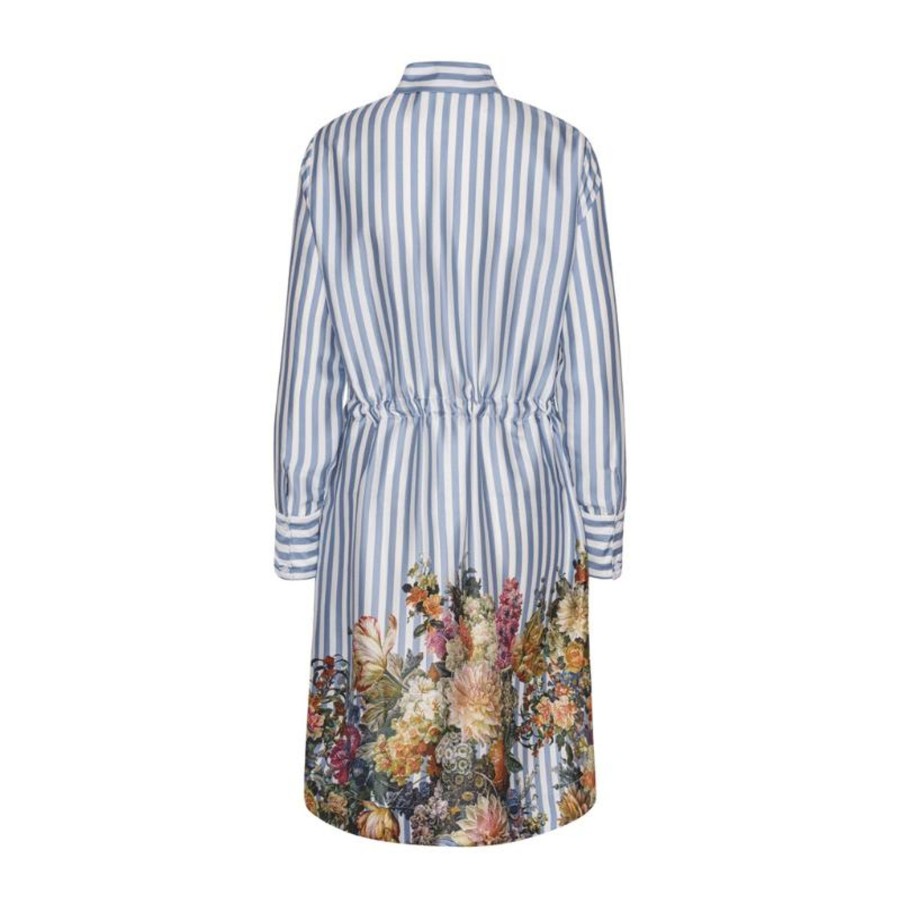 Toj Karmamia Copenhagen Midi Kjoler | Alba Dress - Floral Stripe