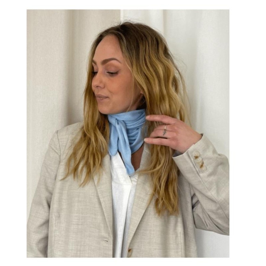 Accessories Marta du Chateau | Scarf - Sky Blue