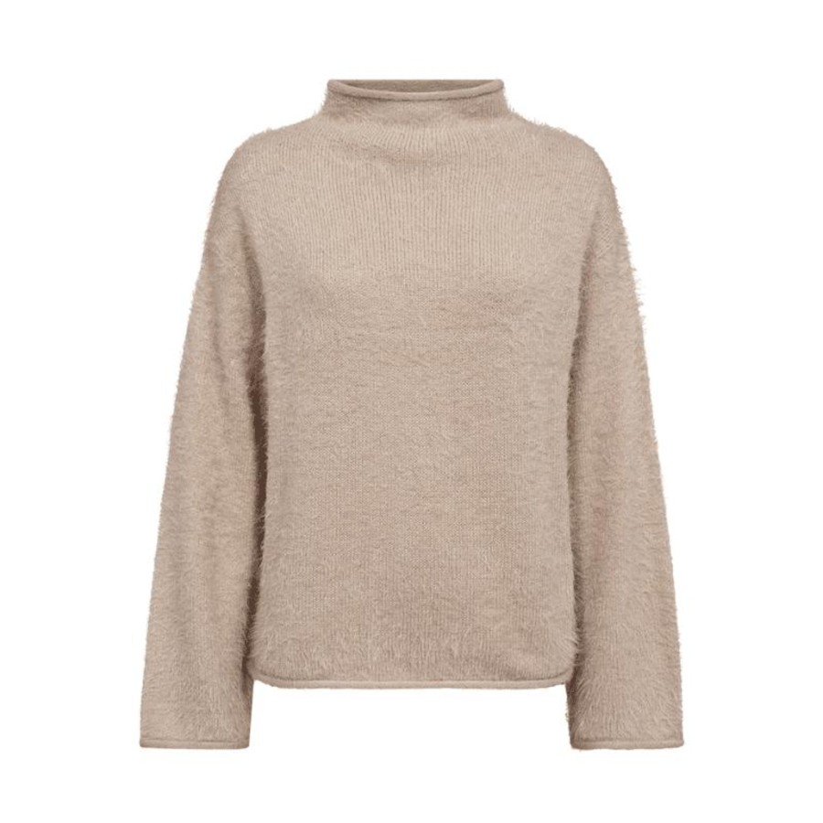 Toj Freequent Bluser | Cat Pullover - Simply Taupe