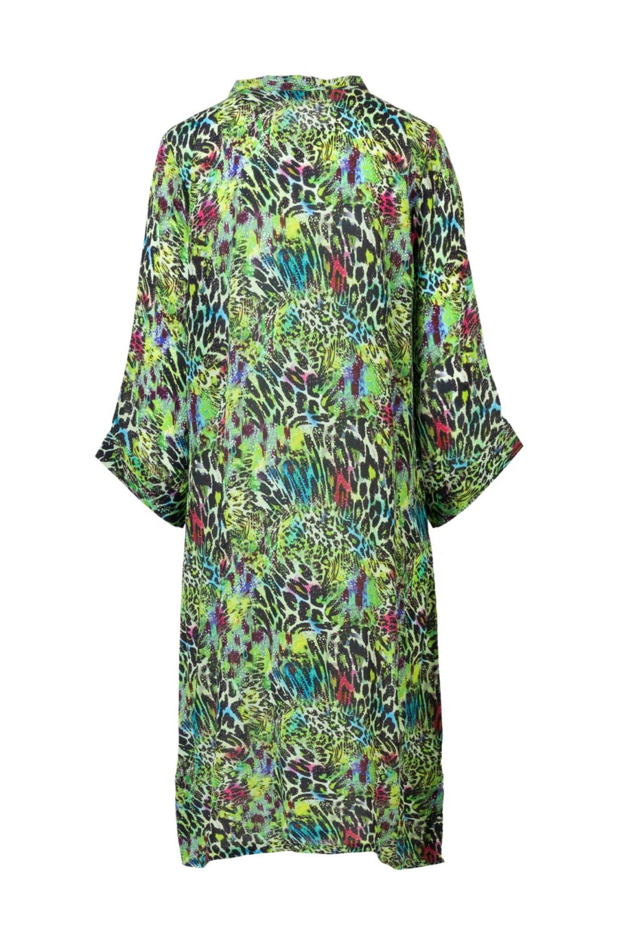 Toj Peace Heart Joy Midi Kjoler | Jennifer Dress - Green Animal