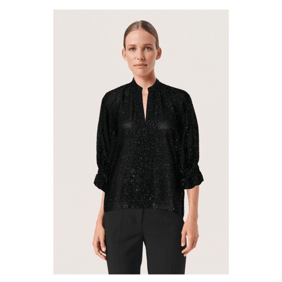 Toj Soaked in Luxury Bluser | Lia Amily Blouse - Black