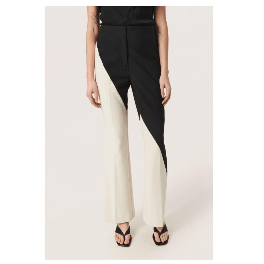 Toj Soaked in Luxury Bukser | Corinne Block Pant- Diag