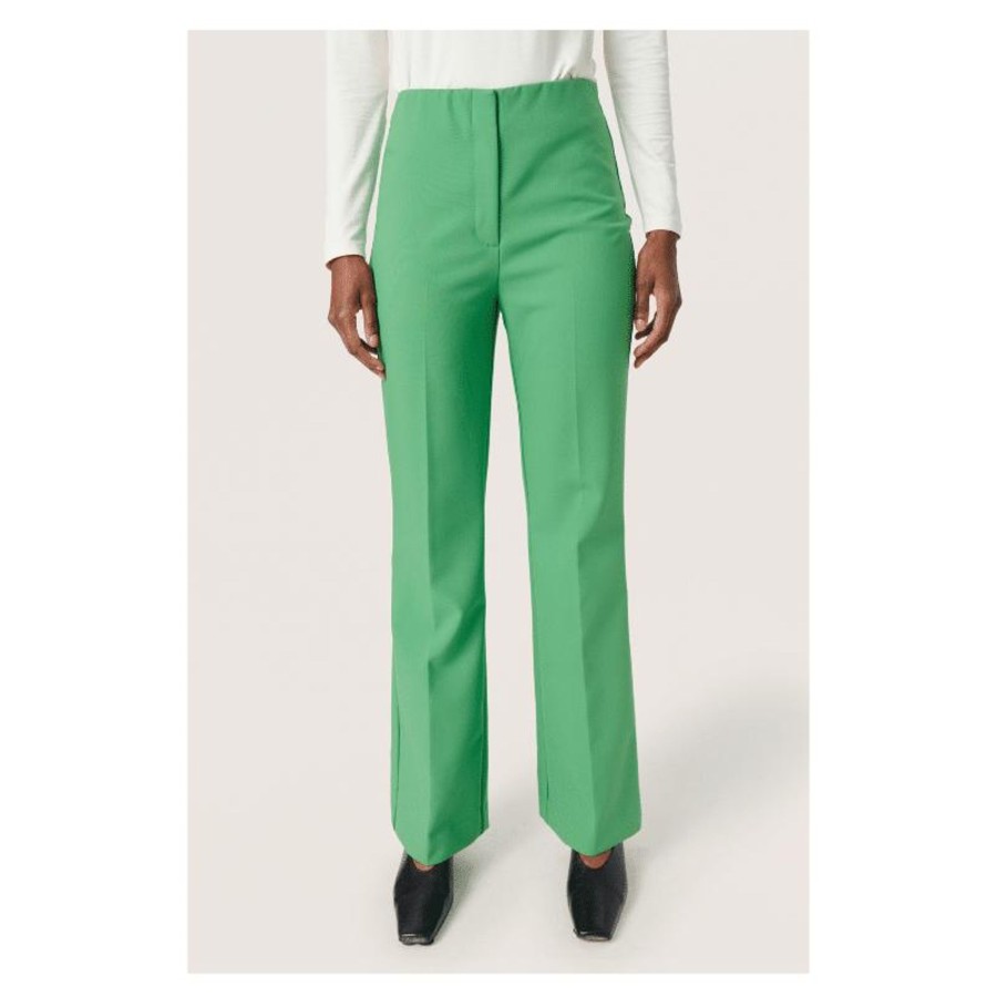 Toj Soaked in Luxury Bukser | Corinne Pants - Medium Green