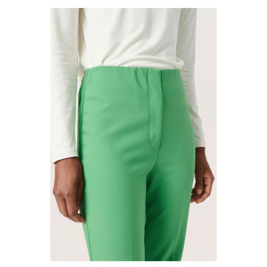 Toj Soaked in Luxury Bukser | Corinne Pants - Medium Green