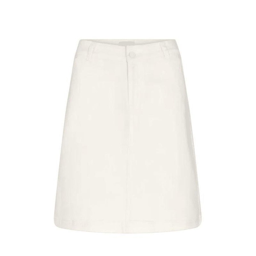 Toj Freequent Korte Nederdele | Harlow Skirt - Brilliant White