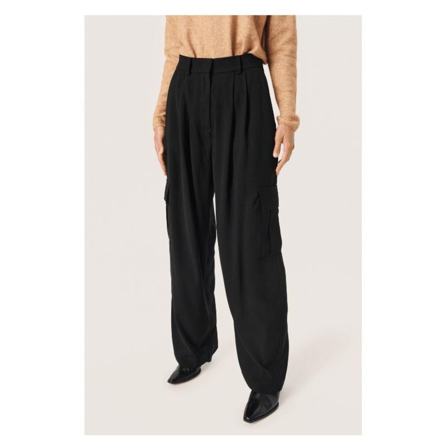 Toj Soaked in Luxury Bukser | Shirley Cargo Pants - Black