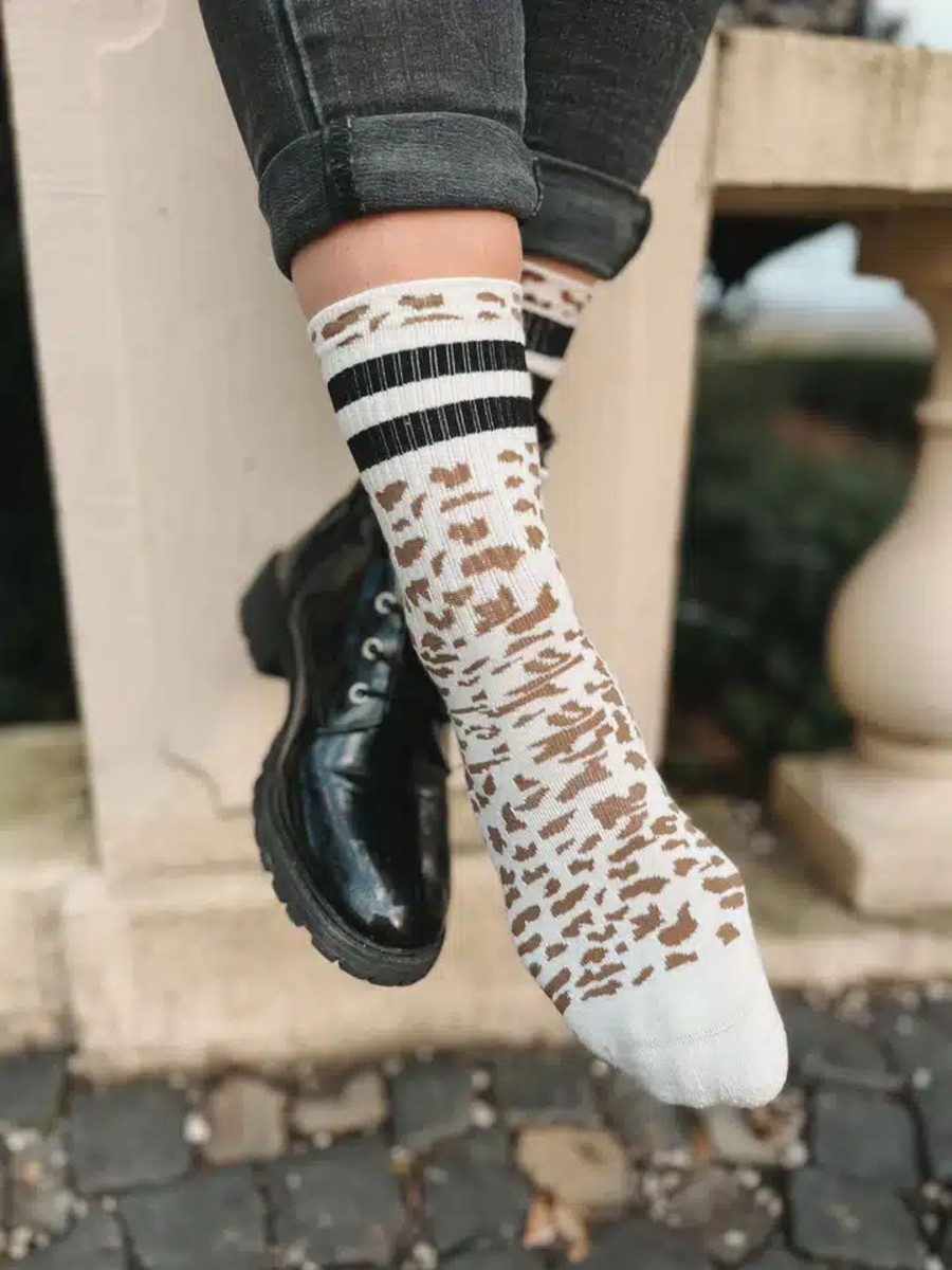 Accessories Dailysocks | Amanda Latte Black