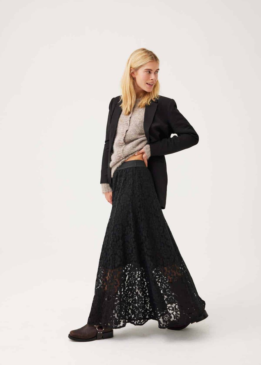 Toj Freequent Lange Nederdele | Vialipa Skirt - Black