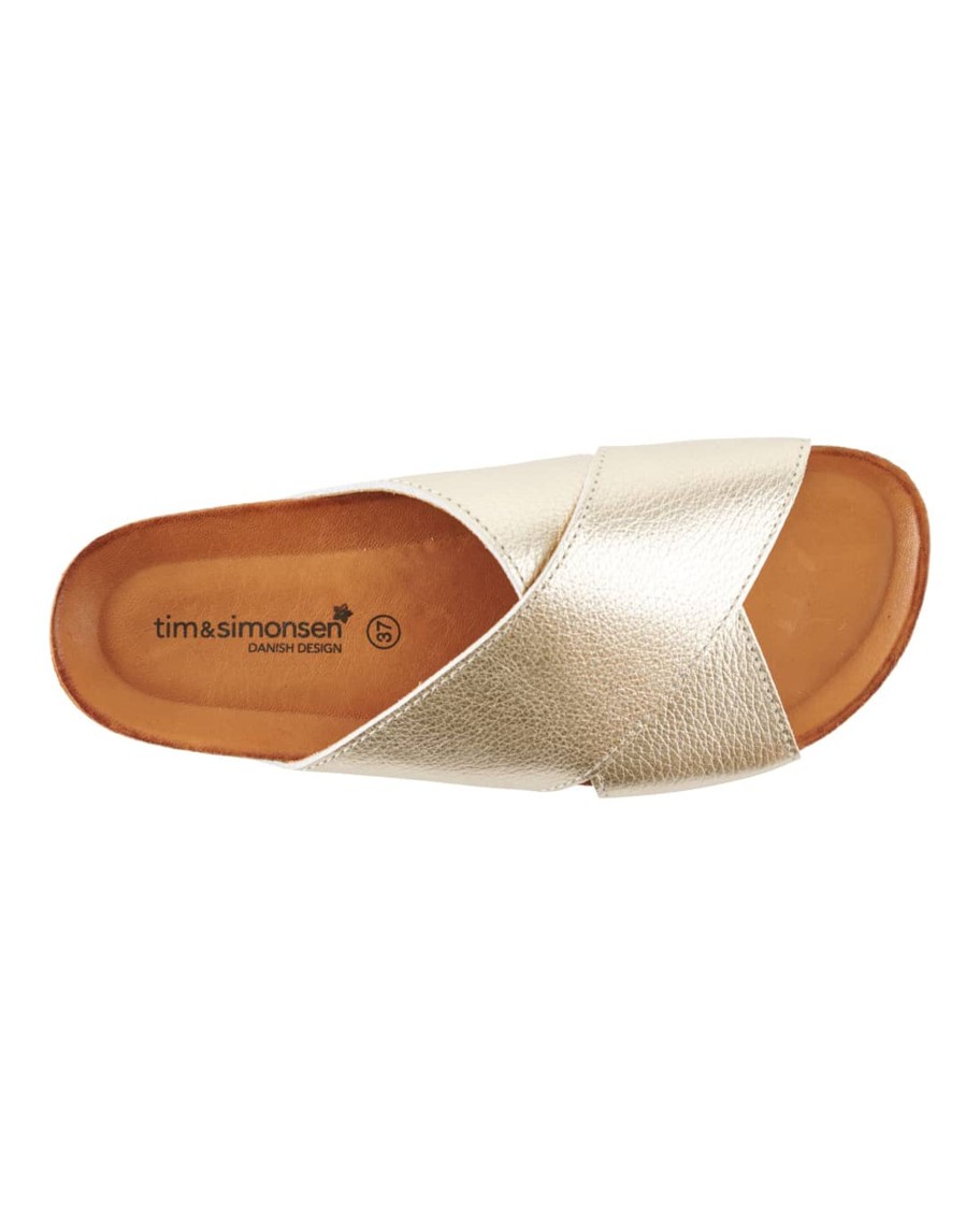 Sko Tim & Simonsen | Annet Gold Sandal