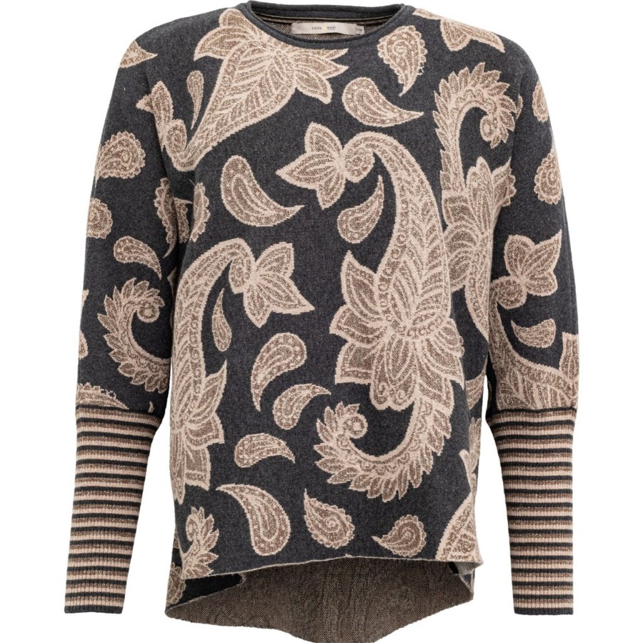 Toj Costa Mani Strik | Paisley Mix Pullover