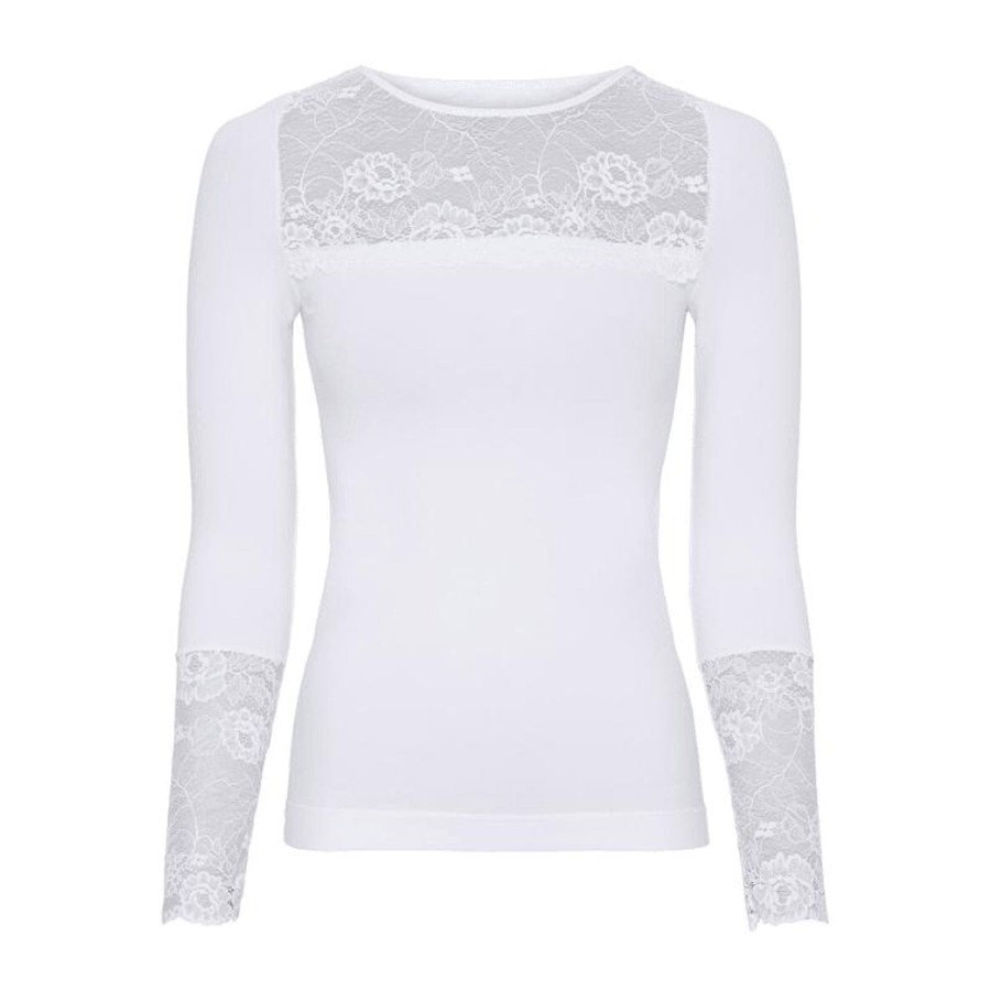 Toj Tim & Simonsen Bluser | Lacechest Top - Hvid