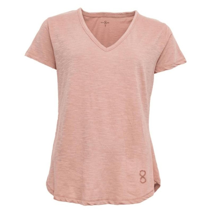 Toj Costa Mani T-Shirt | T-Shirt V-Neck - Dusty Rose