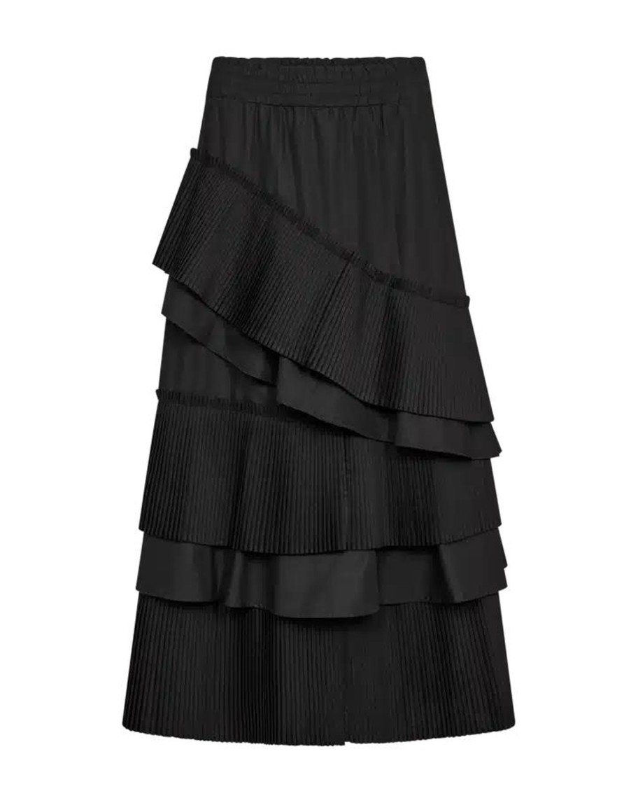 Toj Copenhagen Muse Lange Nederdele | Pleat Skirt - Black