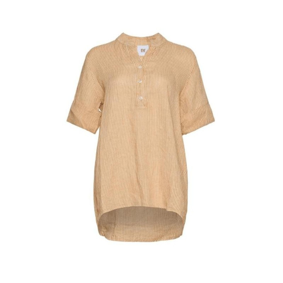 Toj Tiffany Skjorter | Shirt - Stripe Camel 17661