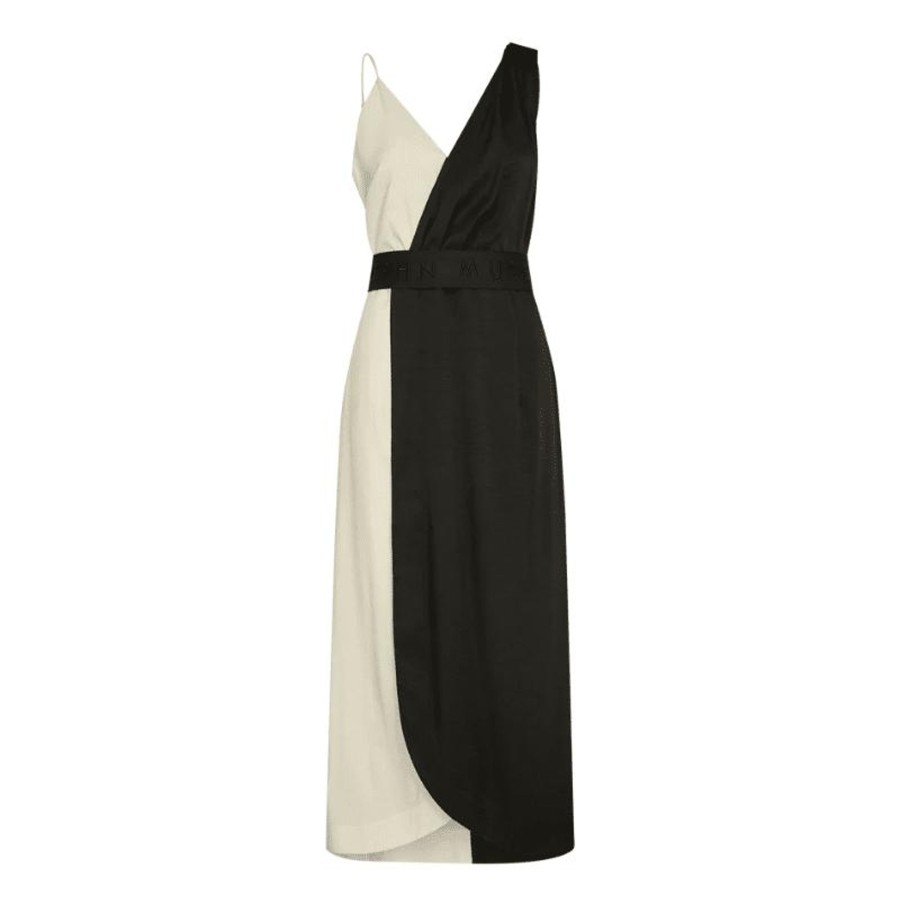 Toj Copenhagen Muse Midi Kjoler | Sho Dress - Black & Jetstream