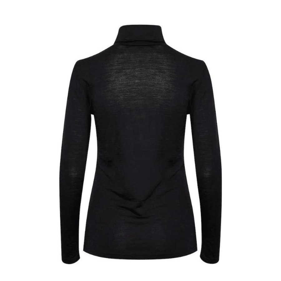 Toj My Essential Wardrobe T-Shirt | Rollneck - Black