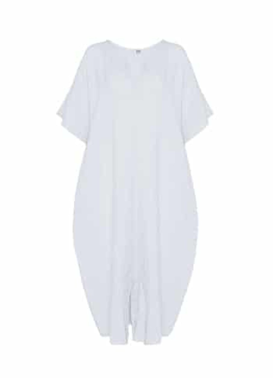 Toj Tiffany Maxi Kjoler | Long Shirt Dress White