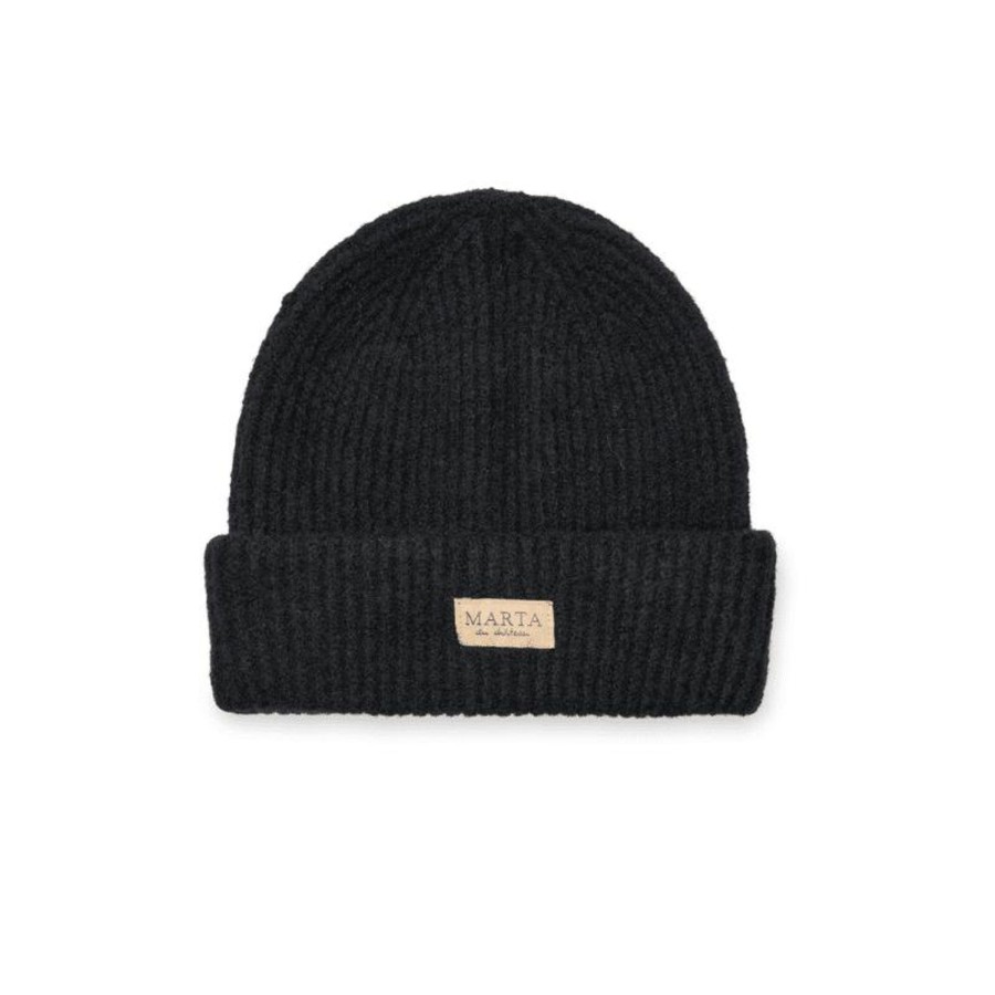 Accessories Marta du Chateau | Beanie Hat - Black